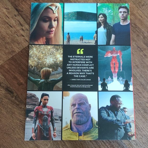 The Ultimate Guide to Eternals Angelina Jolie Salma Hayek Magabook Marvel hero - Picture 2 of 2